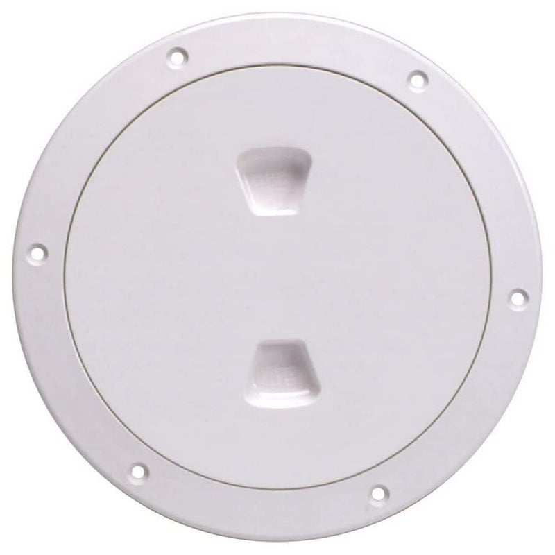 Screw Deck Plate 6" WHT Smooth
